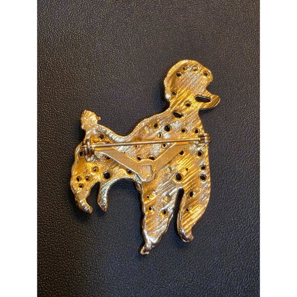 Vintage Gold-Tone Poodle Brooch - Picture 4 of 4